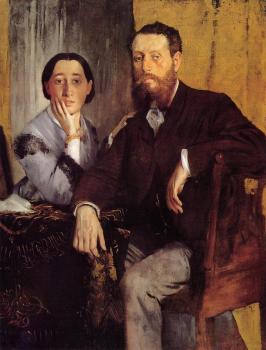 Edgar Degas : Edmond and Therese Morbilli